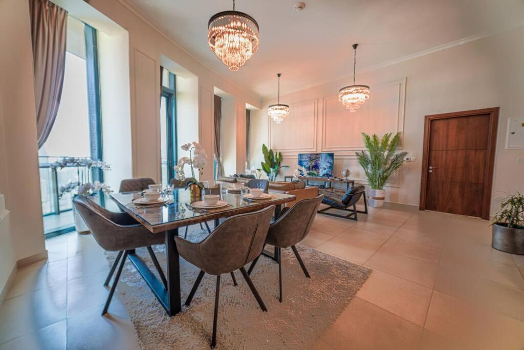 First Class 2Br With Full Dubai Skyline & Sea View Exterior photo