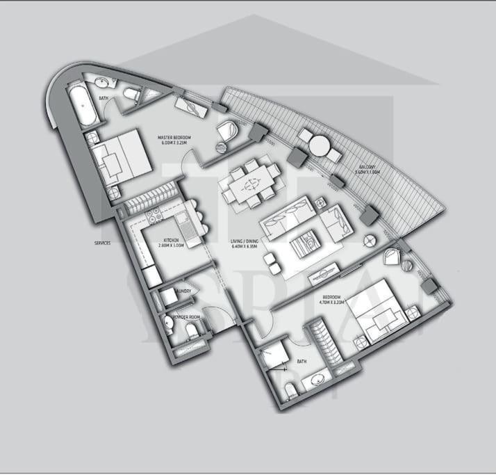 First Class 2Br With Full Dubai Skyline & Sea View Exterior photo
