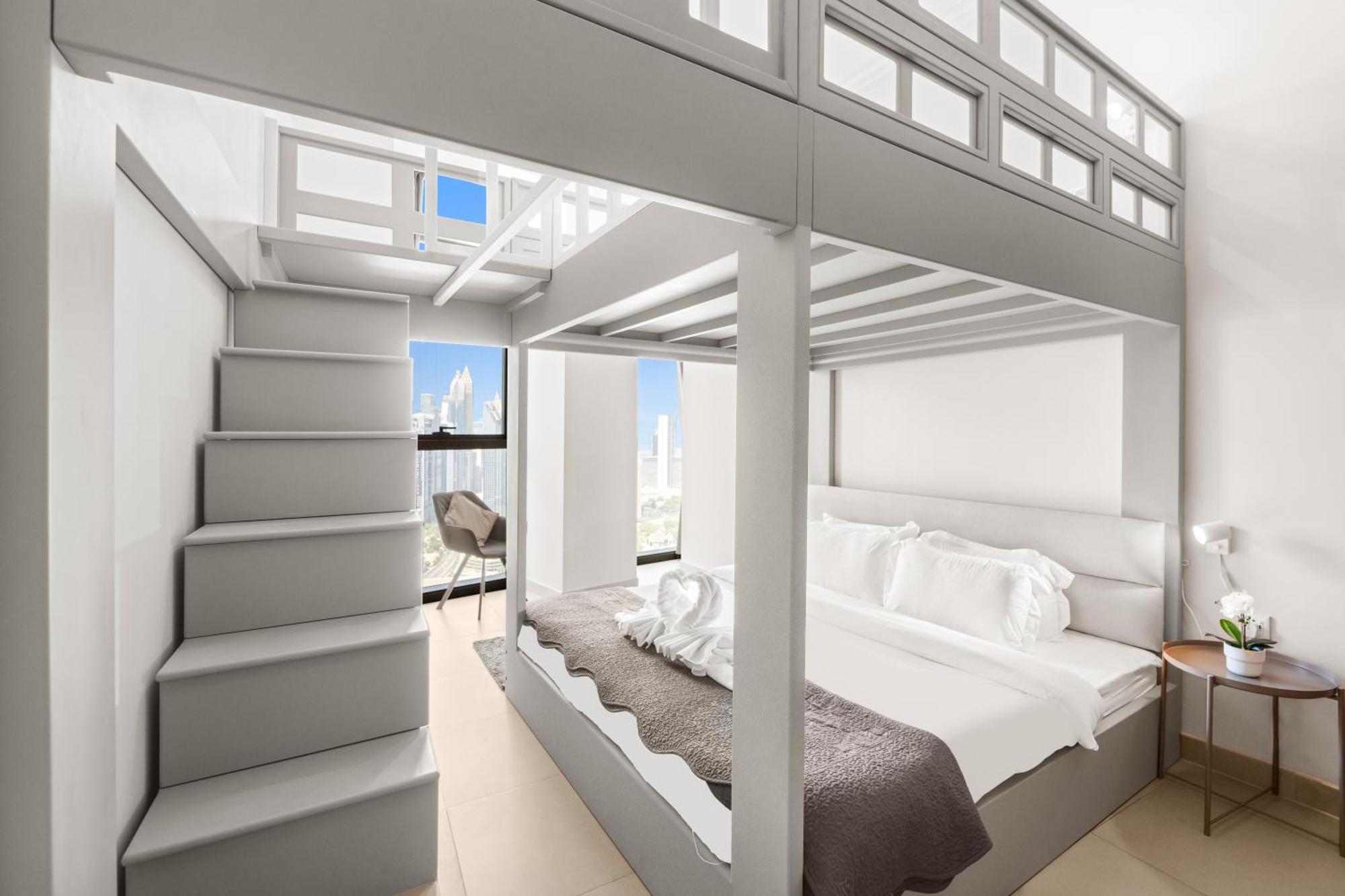 First Class 2Br With Full Dubai Skyline & Sea View Exterior photo