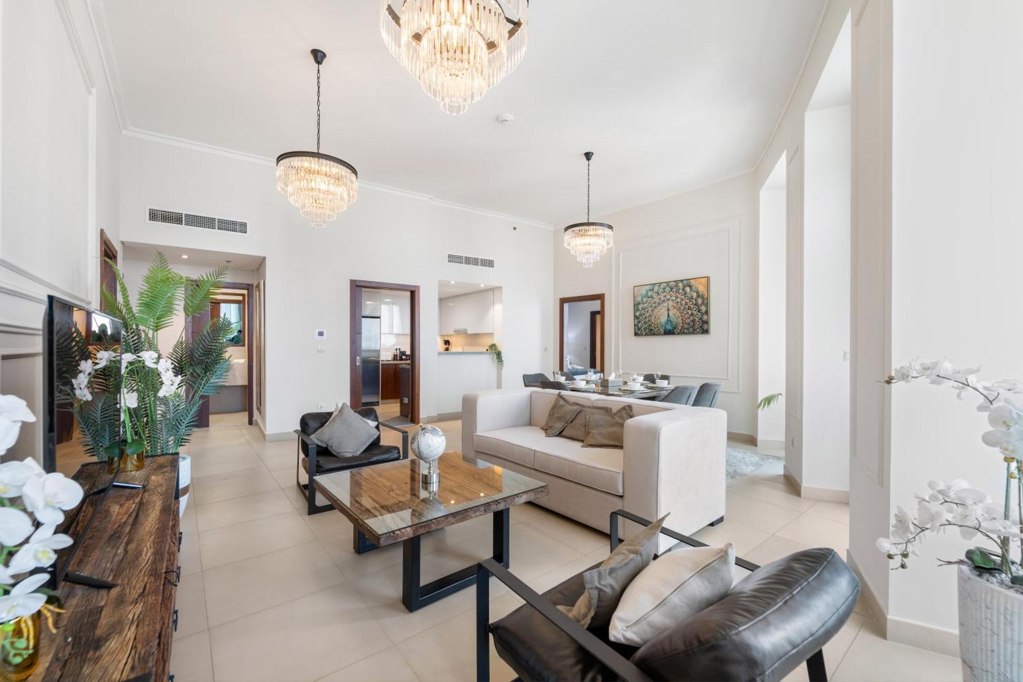First Class 2Br With Full Dubai Skyline & Sea View Exterior photo